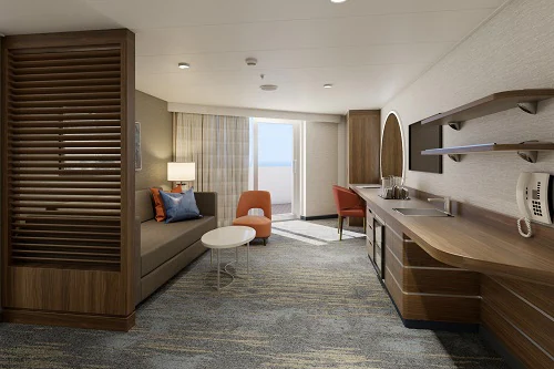 inside carnival excel corner suite