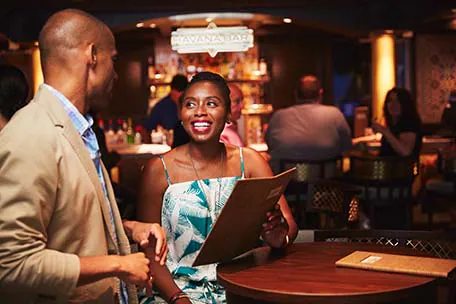 couple at havana bar